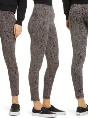 SPANX Jean-Ish Ankle Leggings Desert Dot S